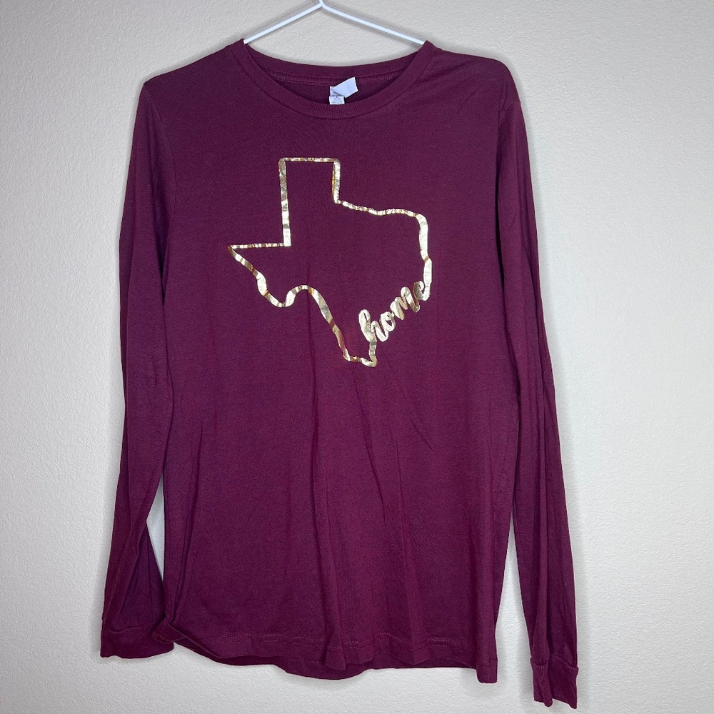 Canvas long sleeve Texas sweat shirt